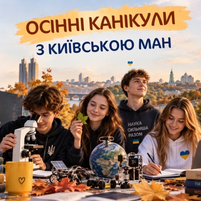 Осінні канікули з Київською МАН: час відкривати нове!