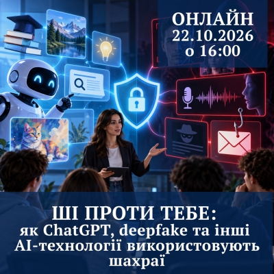 ШІ ПРОТИ ТЕБЕ: як ChatGPT, deepfake та інші AI-технології використовують шахраї