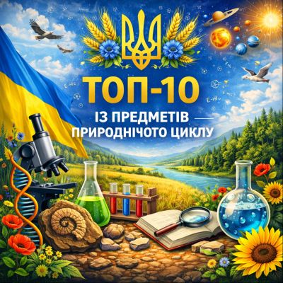 ТОП-10 із предметів природничого циклу