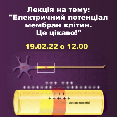Лекція на тему: "Електричний потенціал мембран клітин. Це цікаво!"